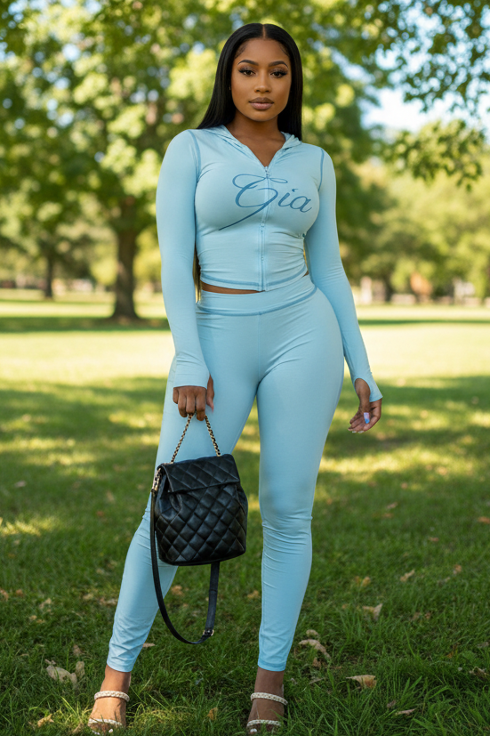 Light Blue 2pc Fashion Set