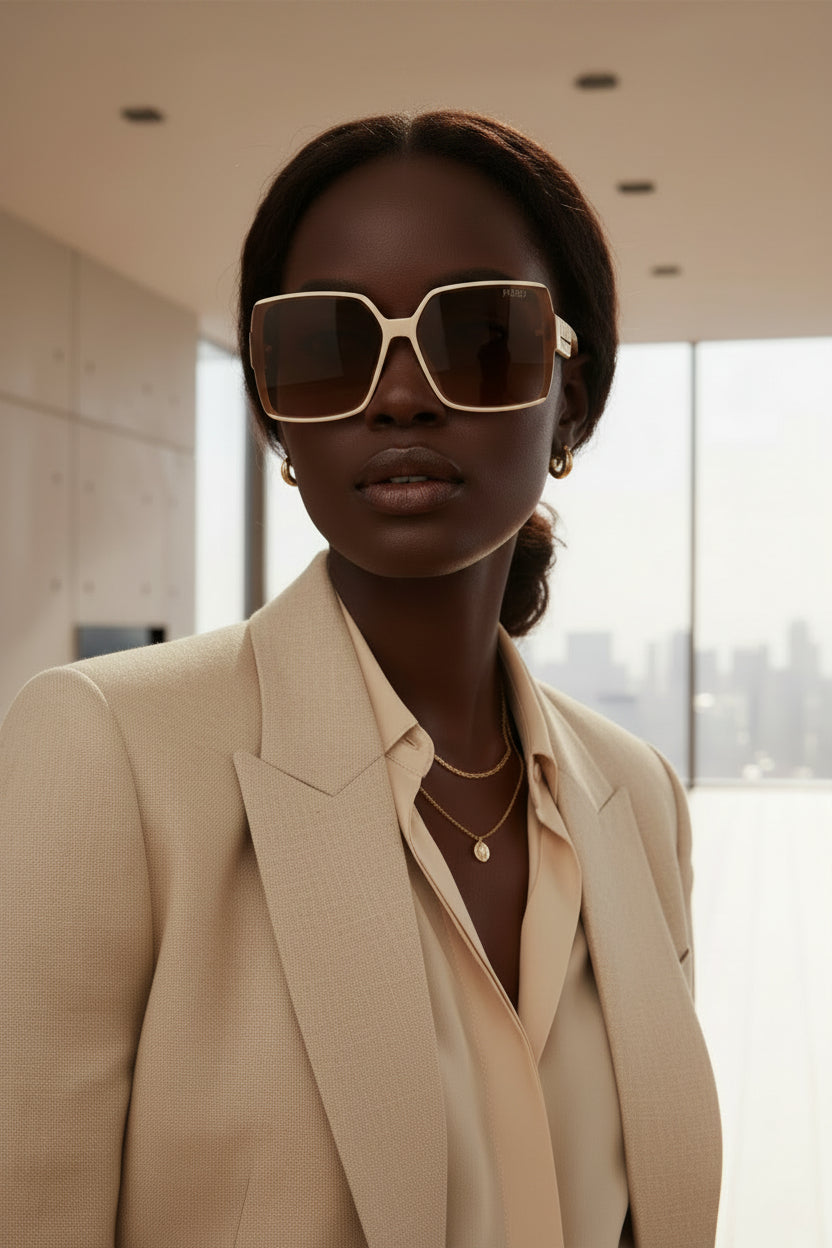 Tan/ Brown Fendia Sunglasses