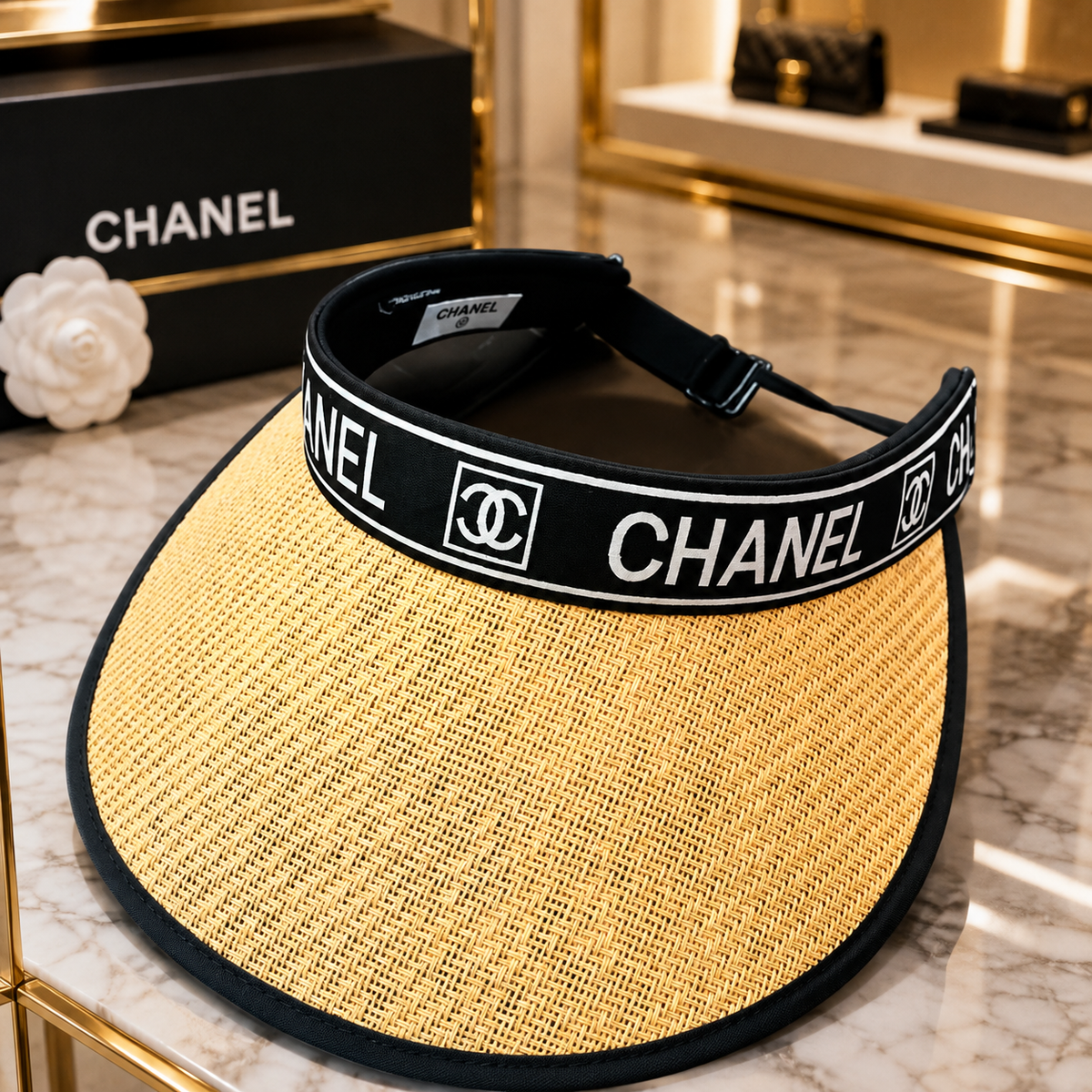 Tan chanel Visor Hat (Last One)