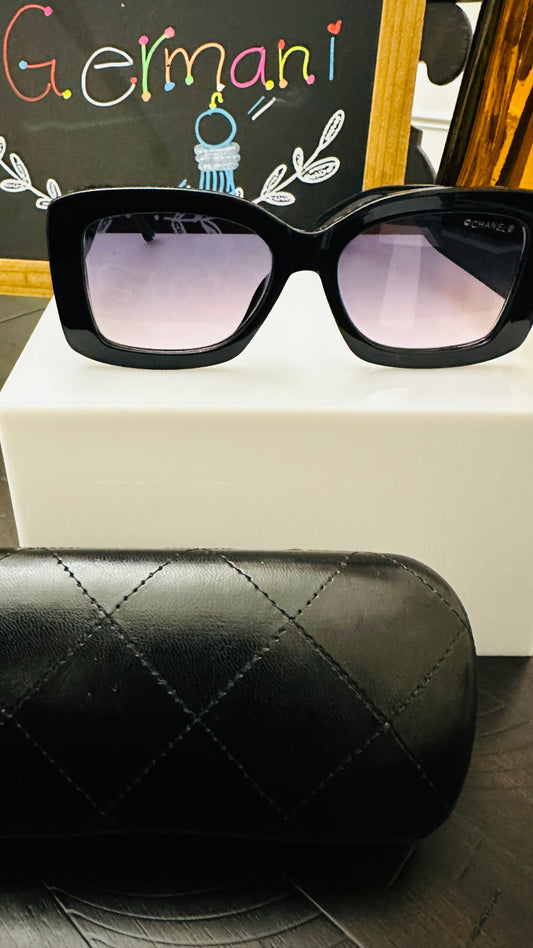 Black Plain CiCi Sunglasses