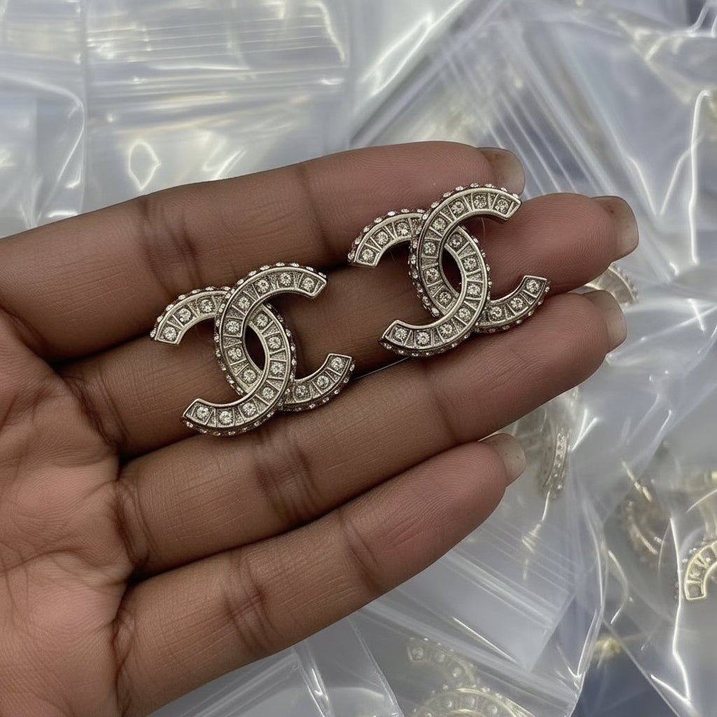 CiCi Gold and Silver  stud earrings