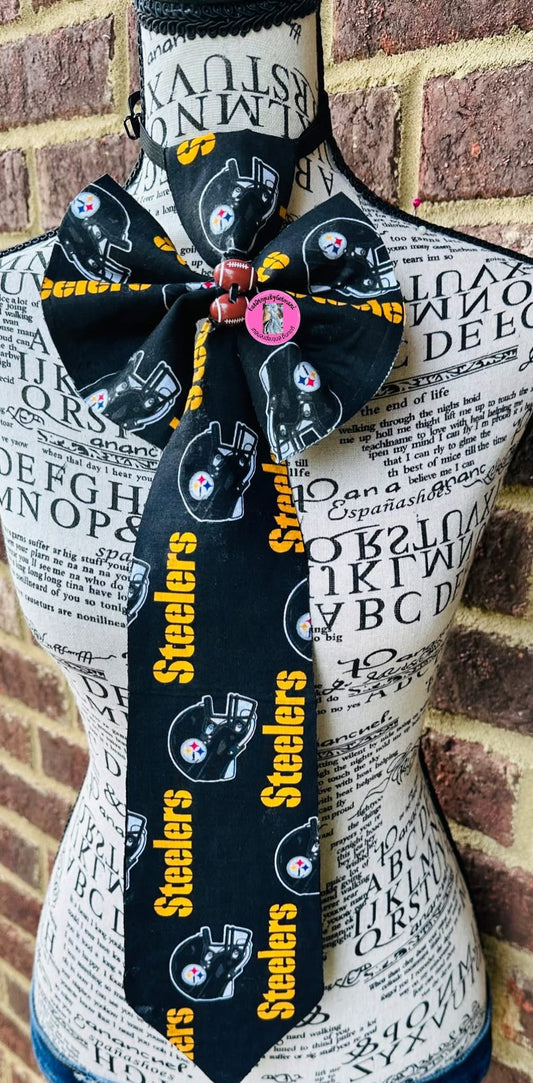 Black & Yellow NFL Bowtie Necktie