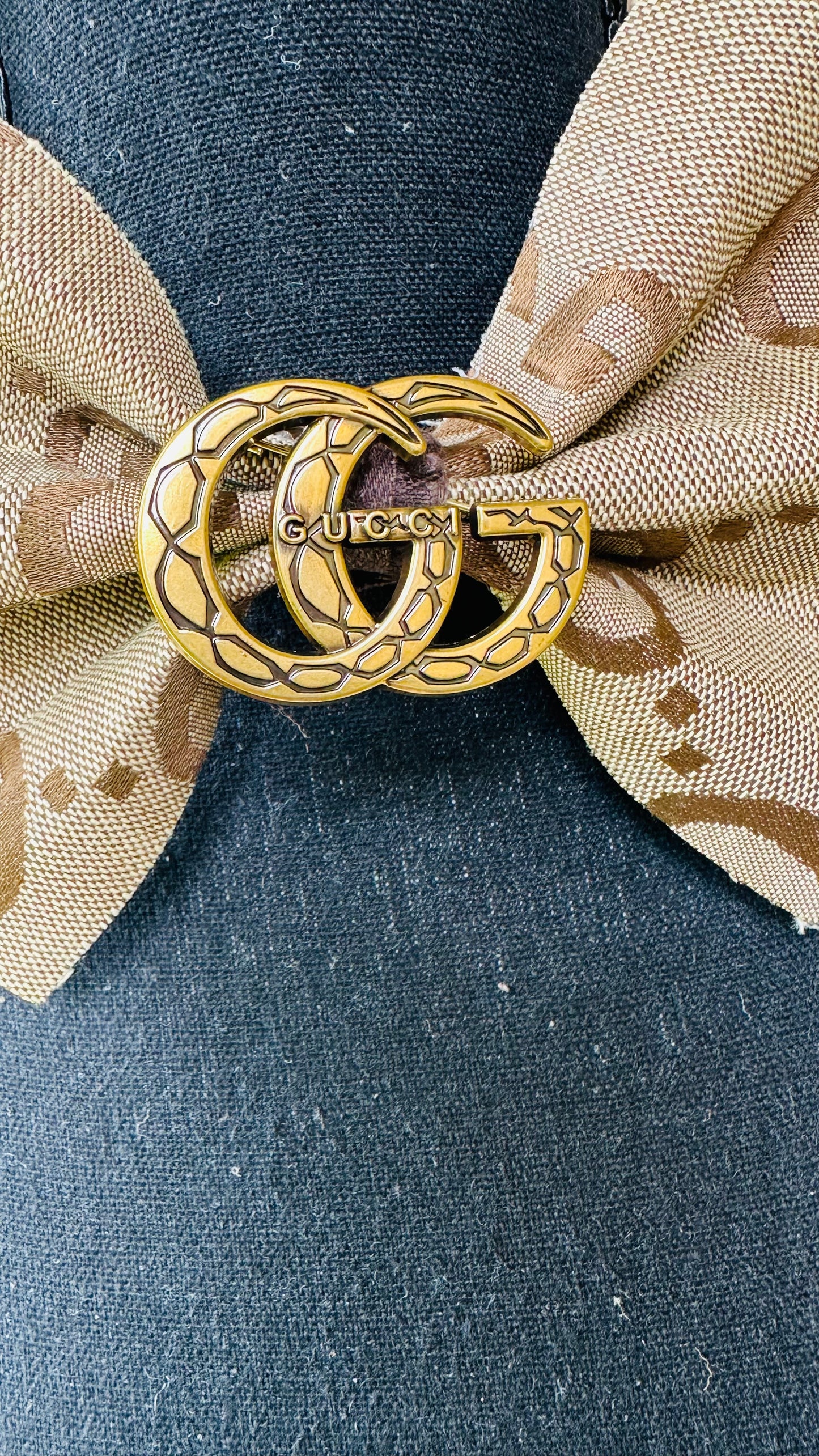 Big Brown Gigi Bowtie with brooch (Flash Sale for Wednesday 6/10 Only)