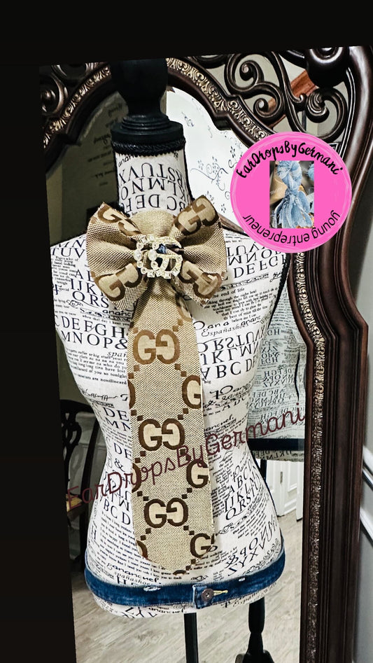 Big Brown GiGi Bowtie Necktie (lightweight)