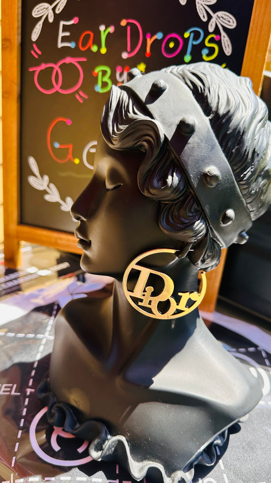Large Golden Hoop Earrings