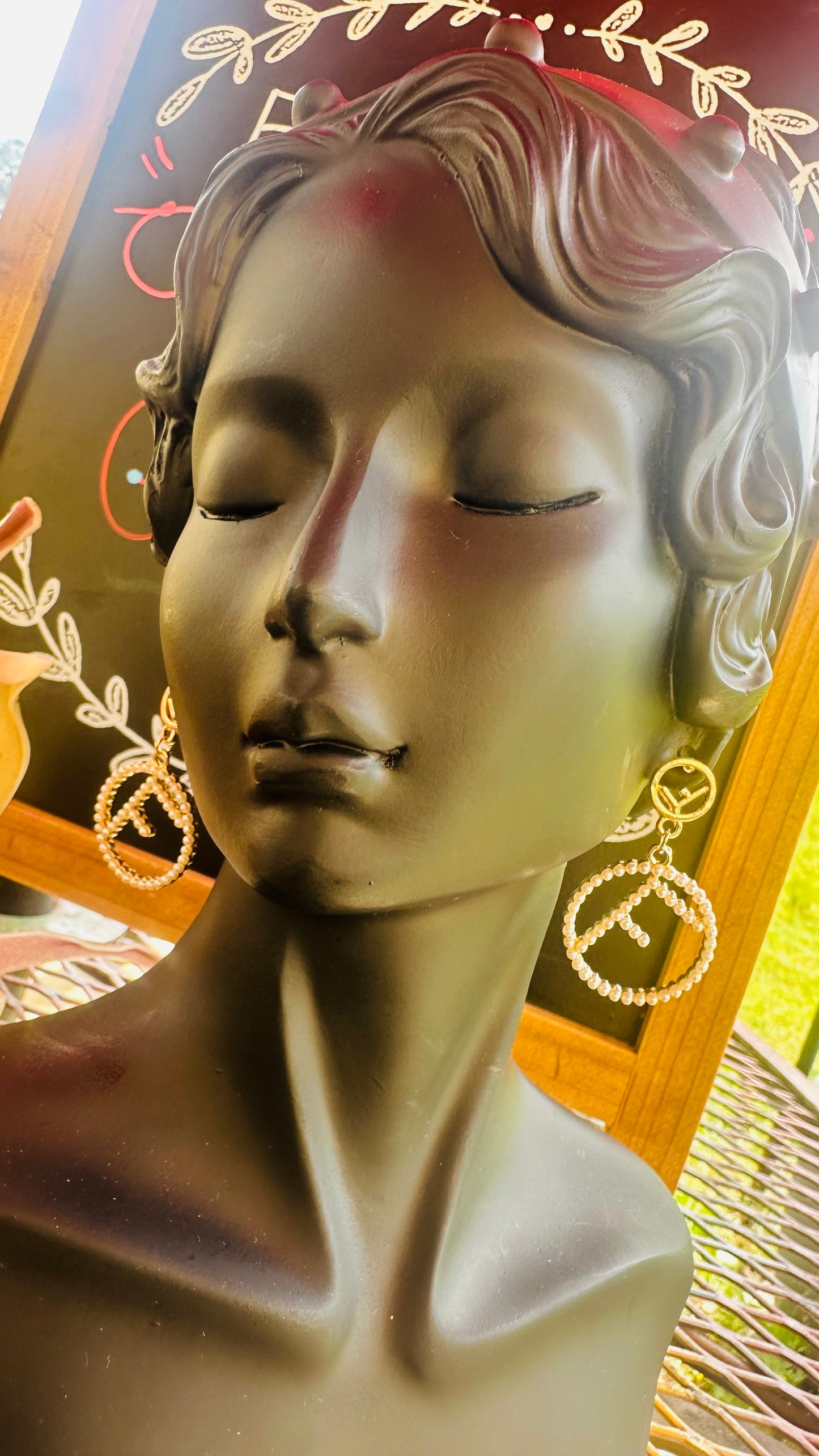FF Fendia Gold or Silver Pearls Earrings