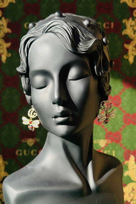 Butterfly GiGi Gold & Pearls Stud Earings