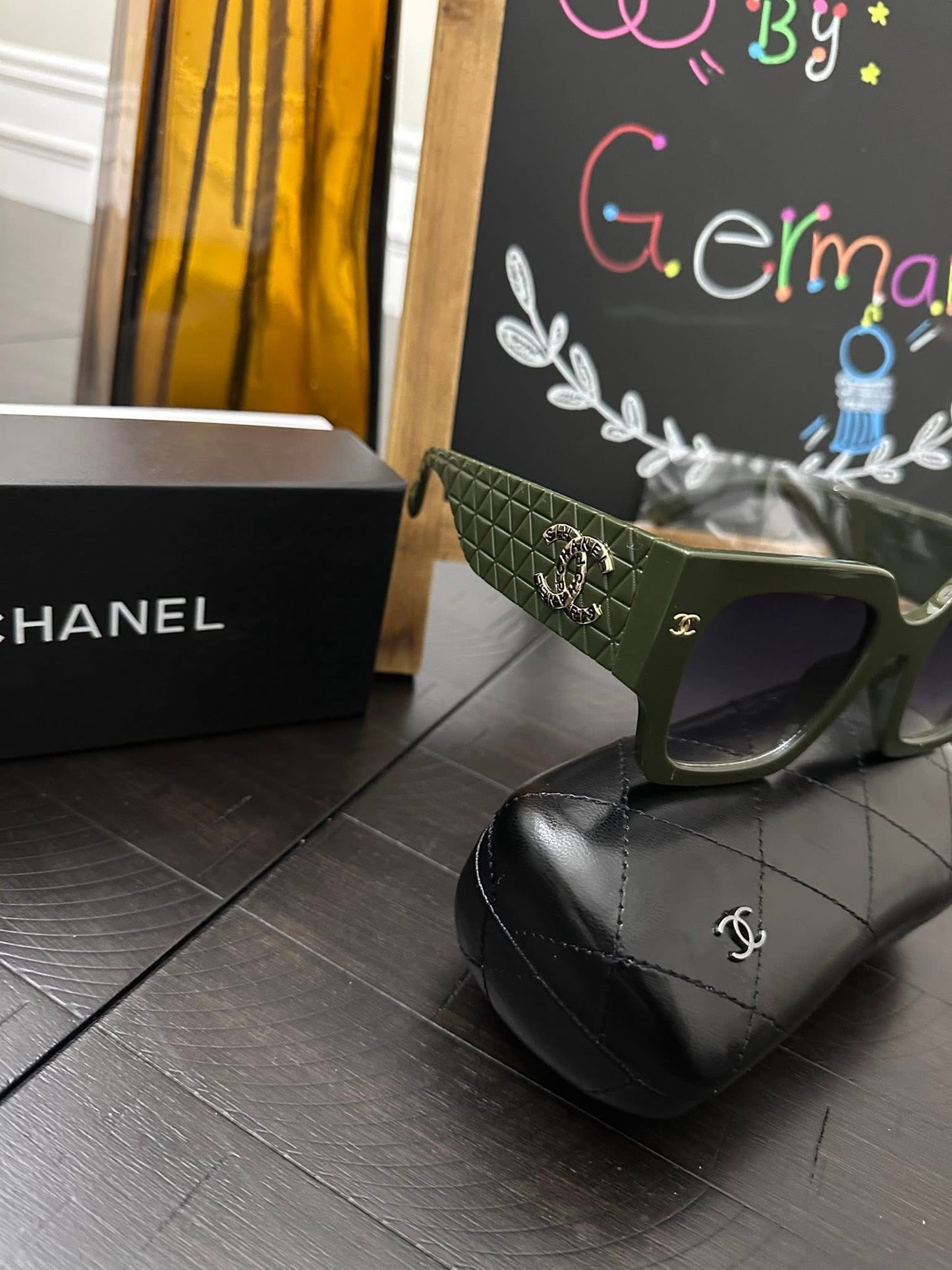 Olive Green Fashion Sunglasses