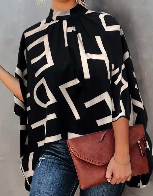Women’s Elegant Stand Collar Blouse