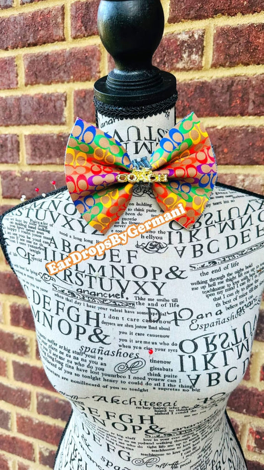 Colorful Cori Bowtie with Brooch
