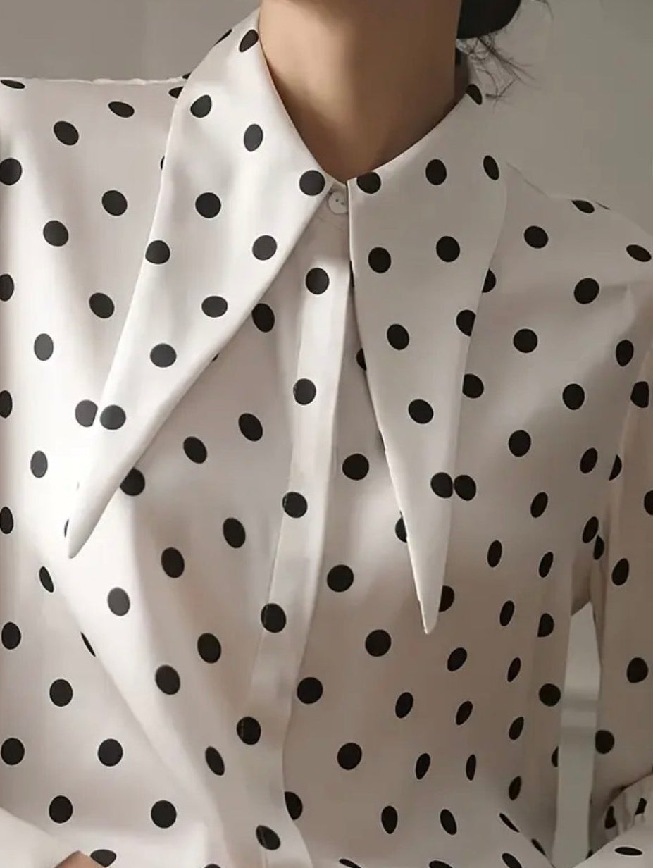 Polka Dot Print Women’s Fashion Blouse