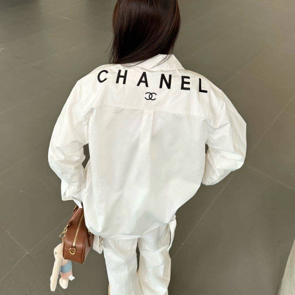 White CiCi Collar Blouse Large