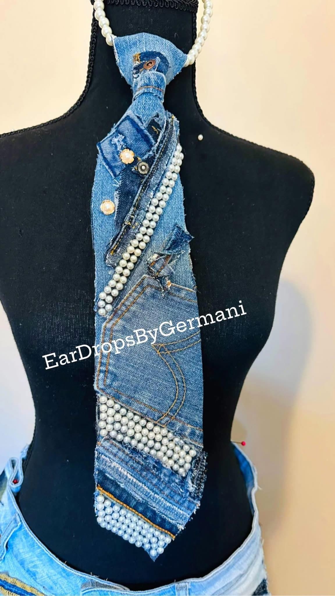 Freestyle Denim & Pearls Patchwork (please read description)