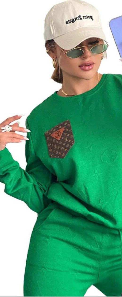 Emerald Green L’Vee Jogger Set XL
