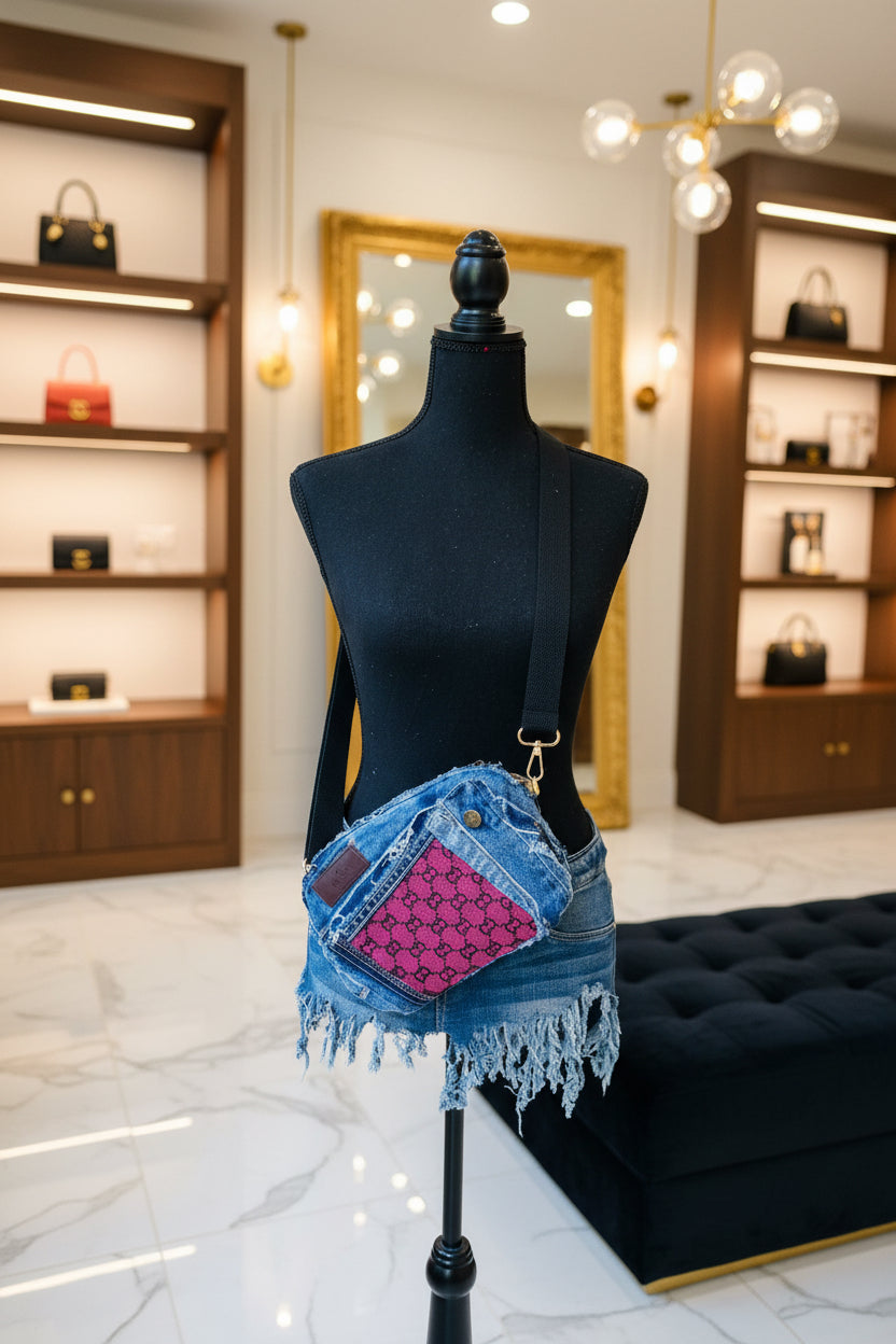 Two - Sided Freestyle Magenta Gucci Crossbody / Camera Bag Tote (read description)