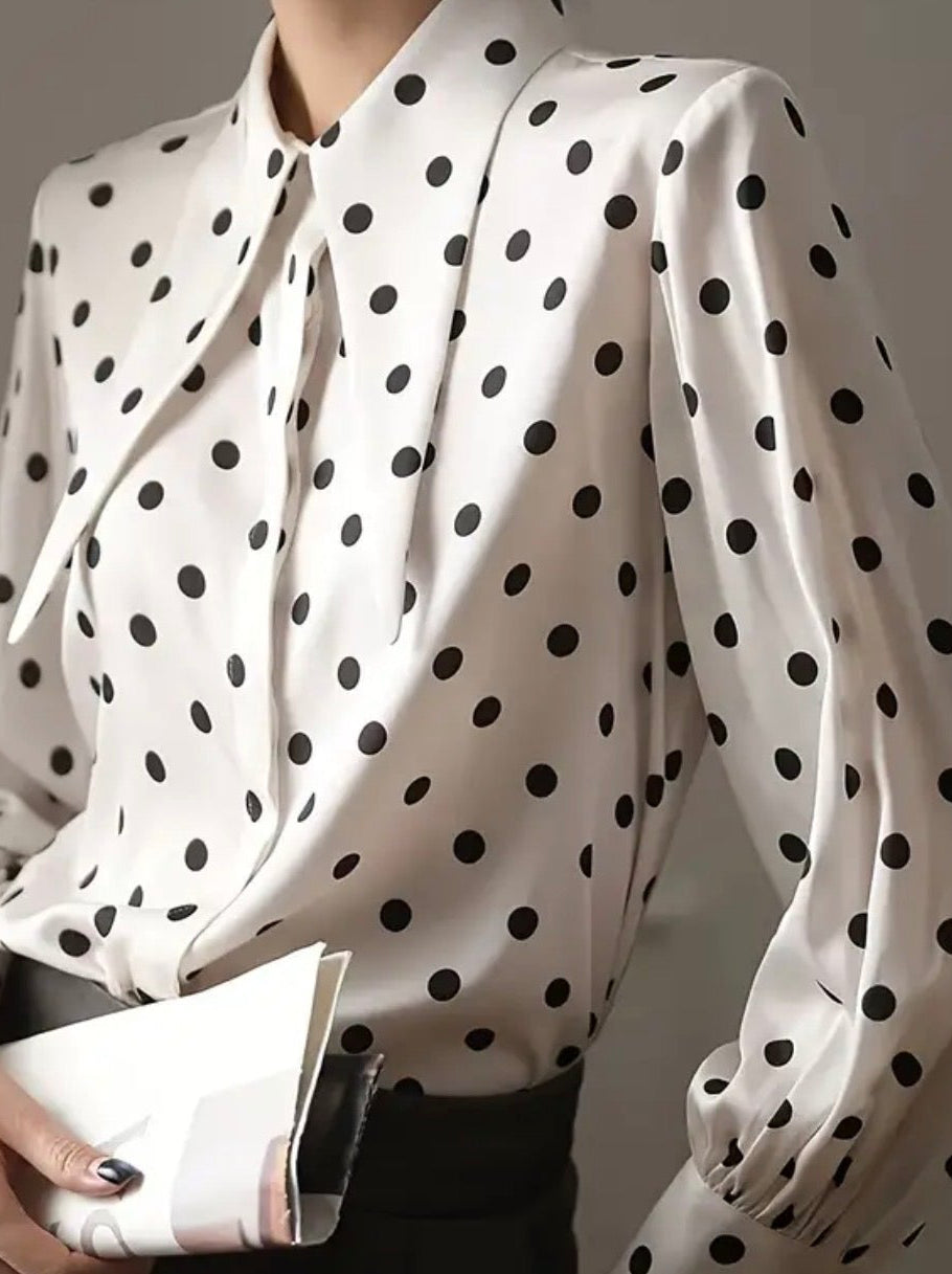 Polka Dot Print Women’s Fashion Blouse