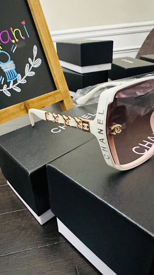 Ms Fancy Cream Sunglasses