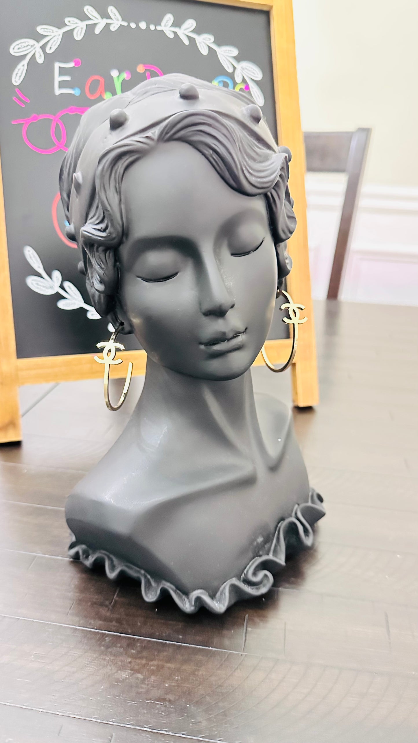Gold Cool Hoop Earrings