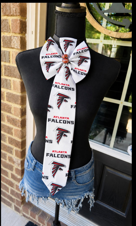Atlanta Falcons Cotton & Denim Bowtie Necktie