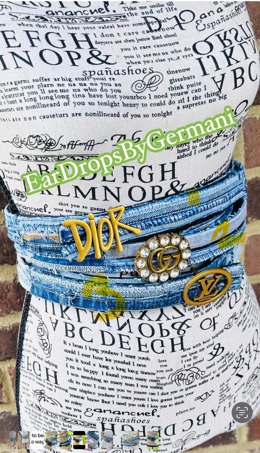 Giana Denim Wrapped Fashion Belt