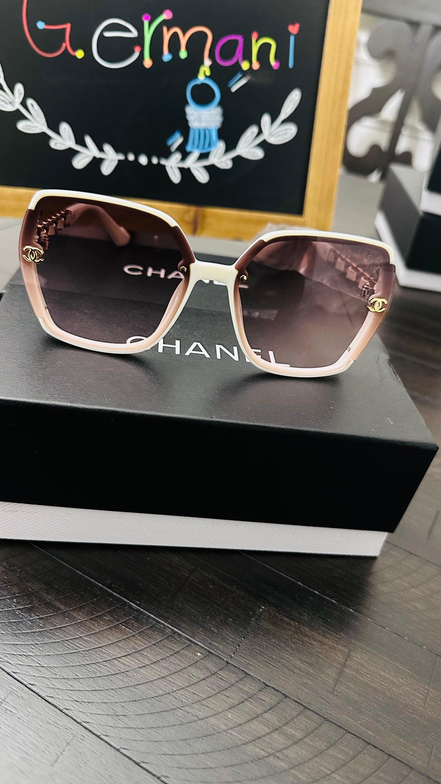 Ms Fancy Cream Sunglasses