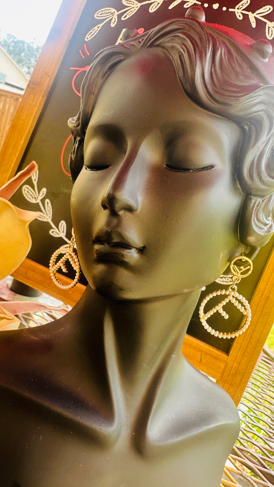 FF Fendia Gold or Silver Pearls Earrings
