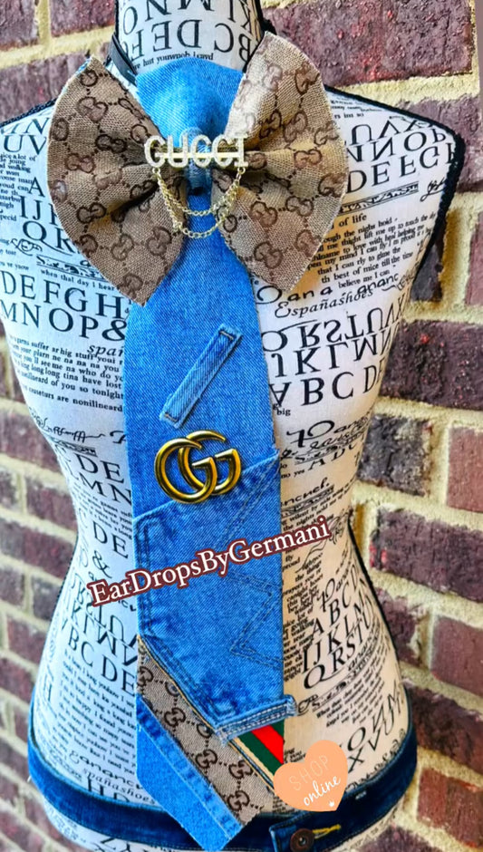 GiGi Fashion Bowtie Necktie (2 brooches)