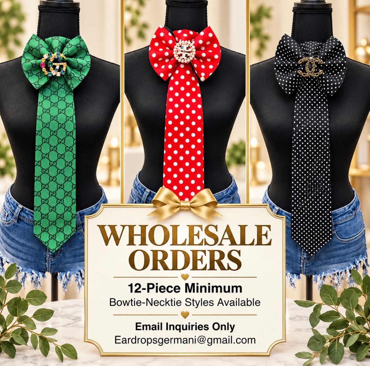 Wholesale Bowtie-Necktie Inquiries (read description)