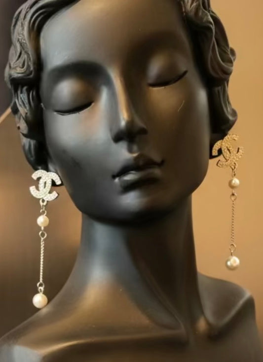 Silver Pearl CiCi Tassels