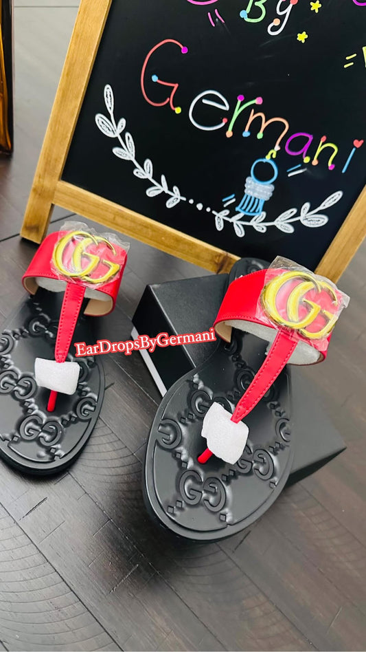 Ready Red Fashion Slippers (size 9)