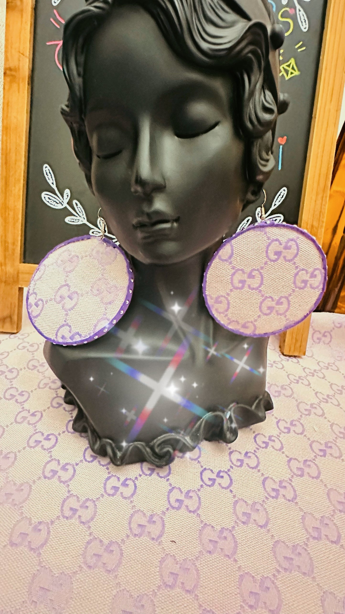 Purple GiGi Fashion Earrings (lightweight)