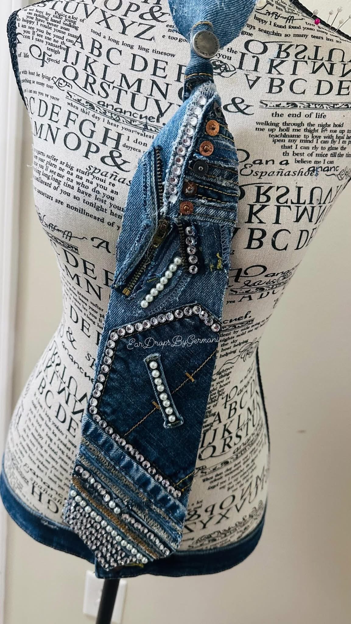 Freestyle Denim & Pearls Patchwork (please read description)