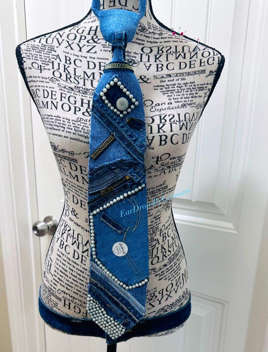 Freestyle Denim & Pearls Patchwork (please read description)