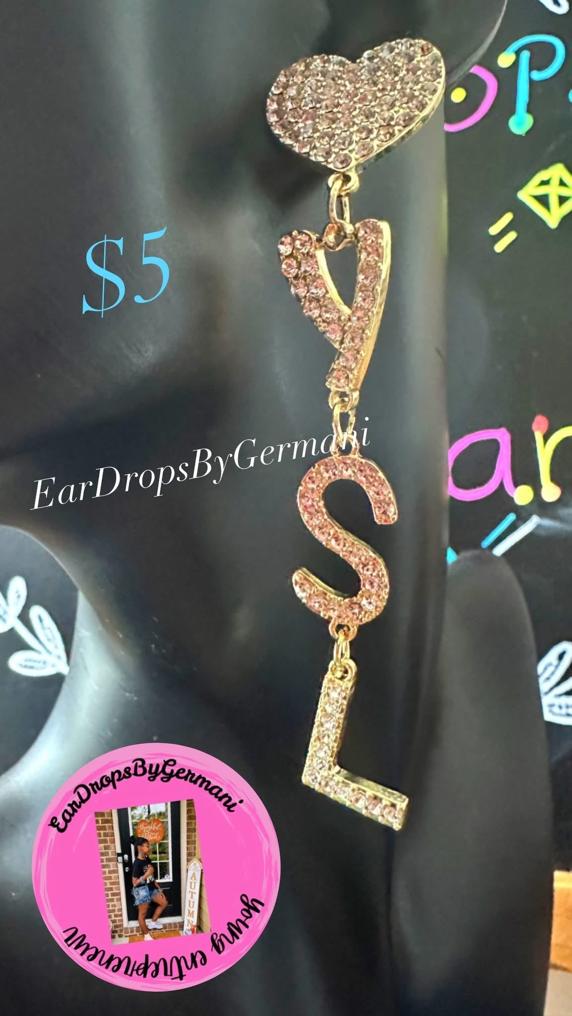 Heart Dangle Earrings