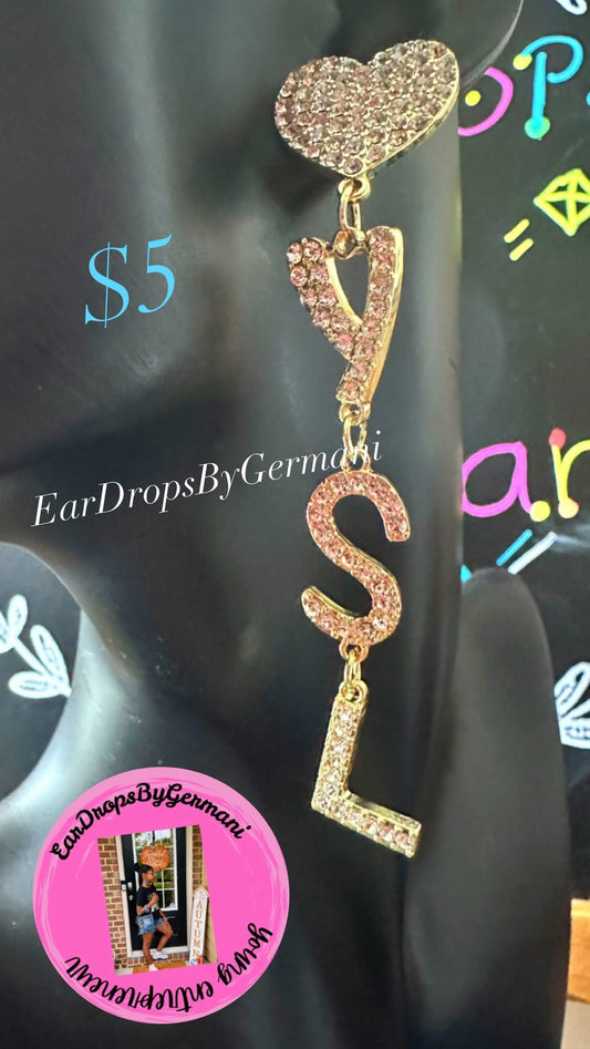 Heart Dangle Earrings