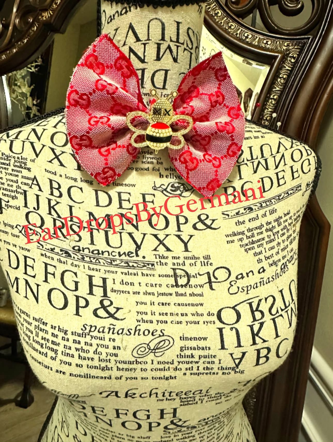Red Bumblebee Fashion Bowtie
