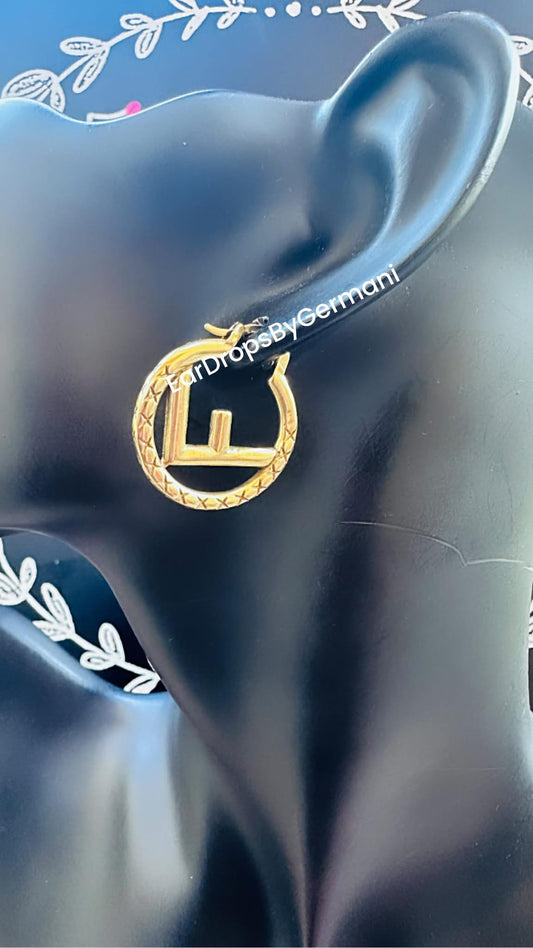 Fancy Gold Hollow Hoops