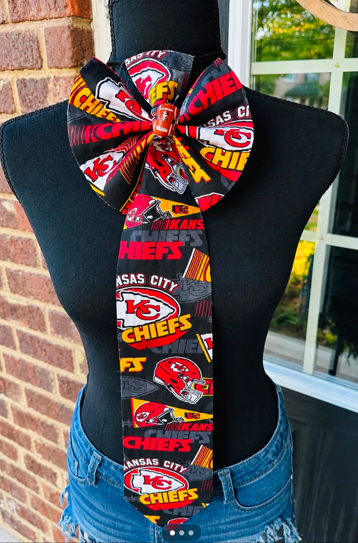 Kansas City Chiefs Handmade Bowtie Necktie