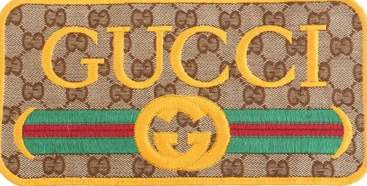 Classic Brown & Yellow GiGi Patches for Custom Clothing DIY