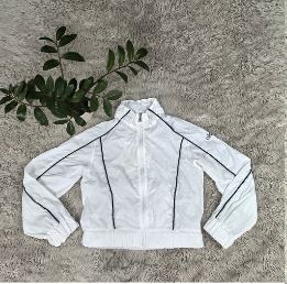 Alo White Yoga 3 pc Set (top, leggings, & jacket)